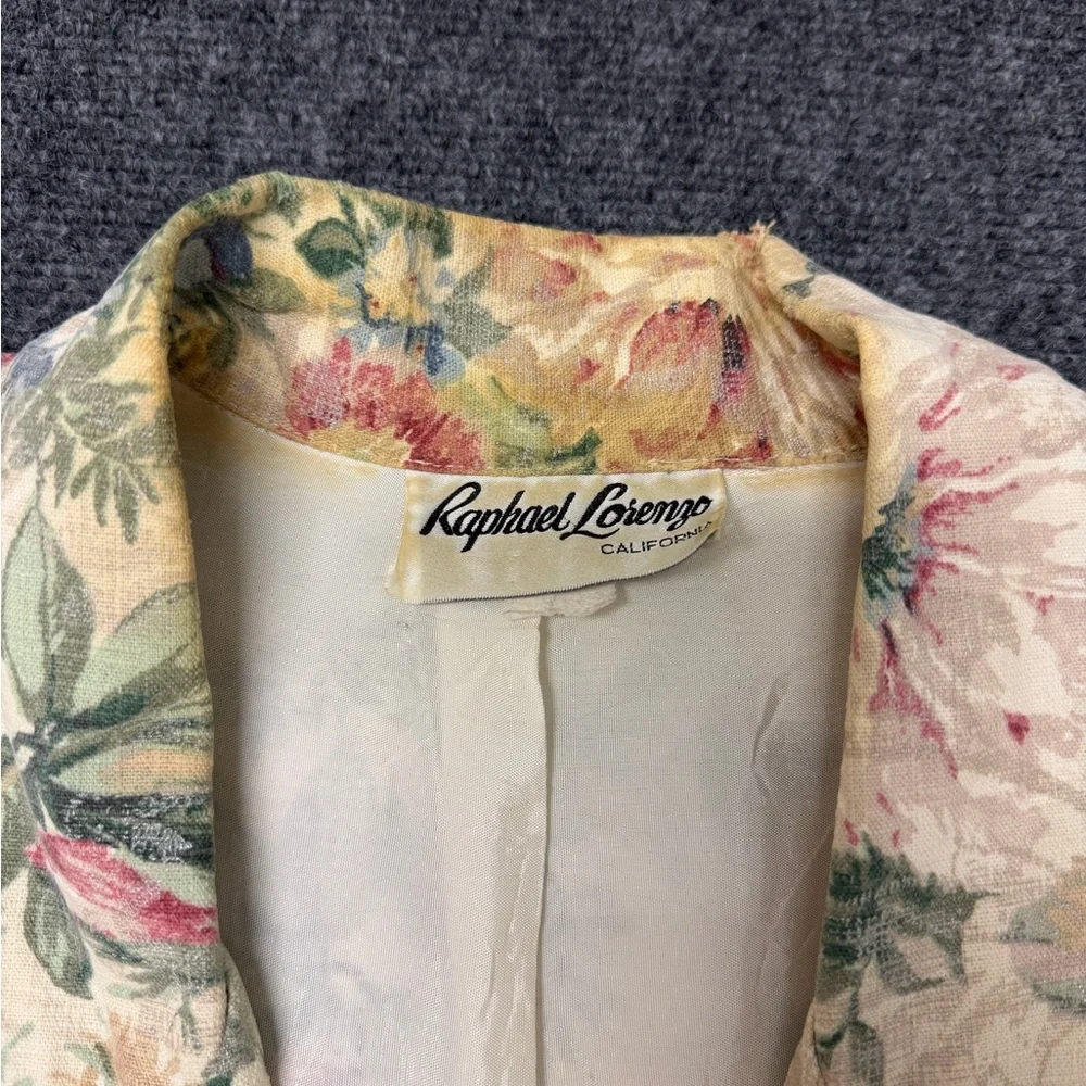 Vintage Floral‎ Print Single Breasted Blazer Grandma Core Cottagecore Jacket